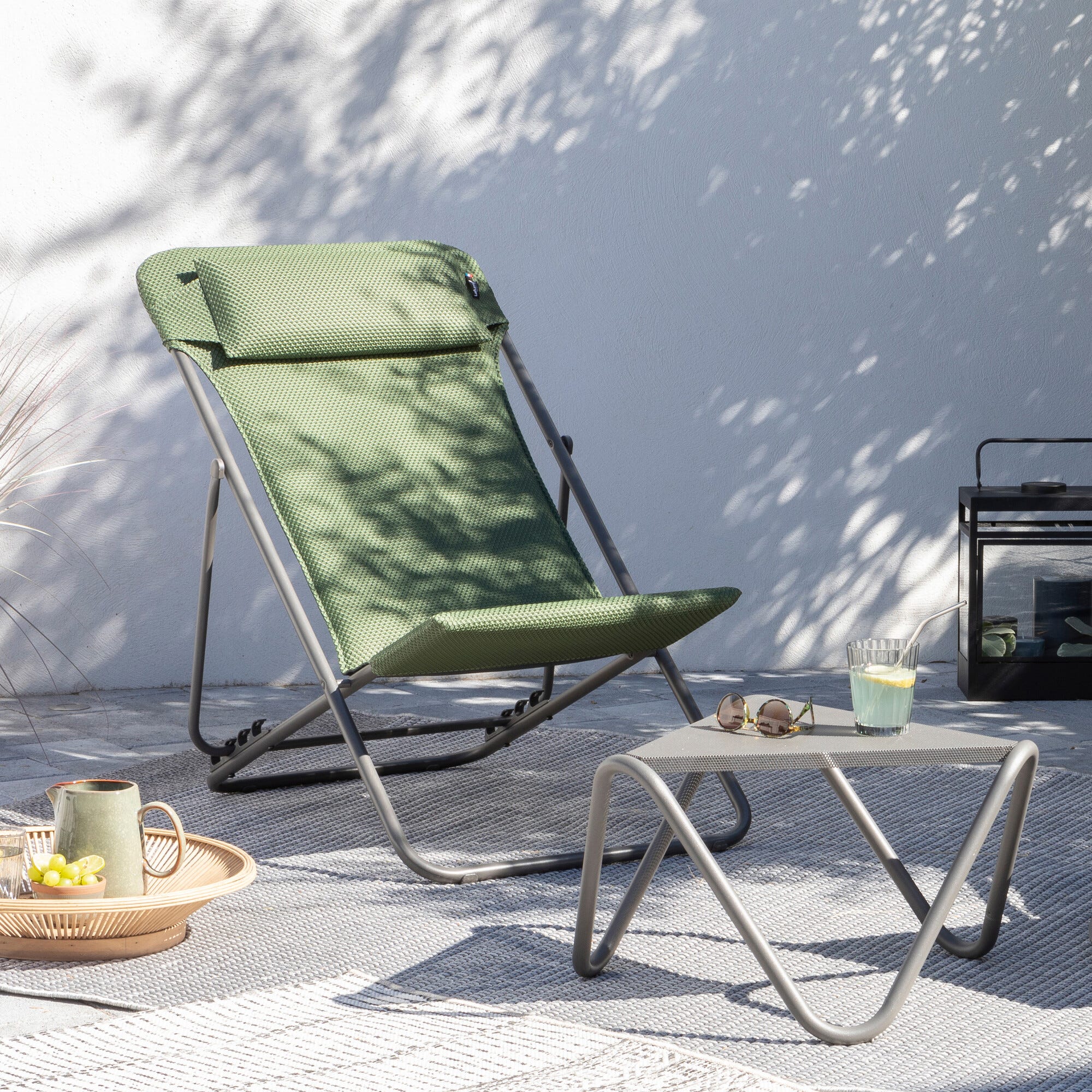 Lote de 2 Hamacas plegables - Maxi Transat + - BeComfort® - Verde Olive