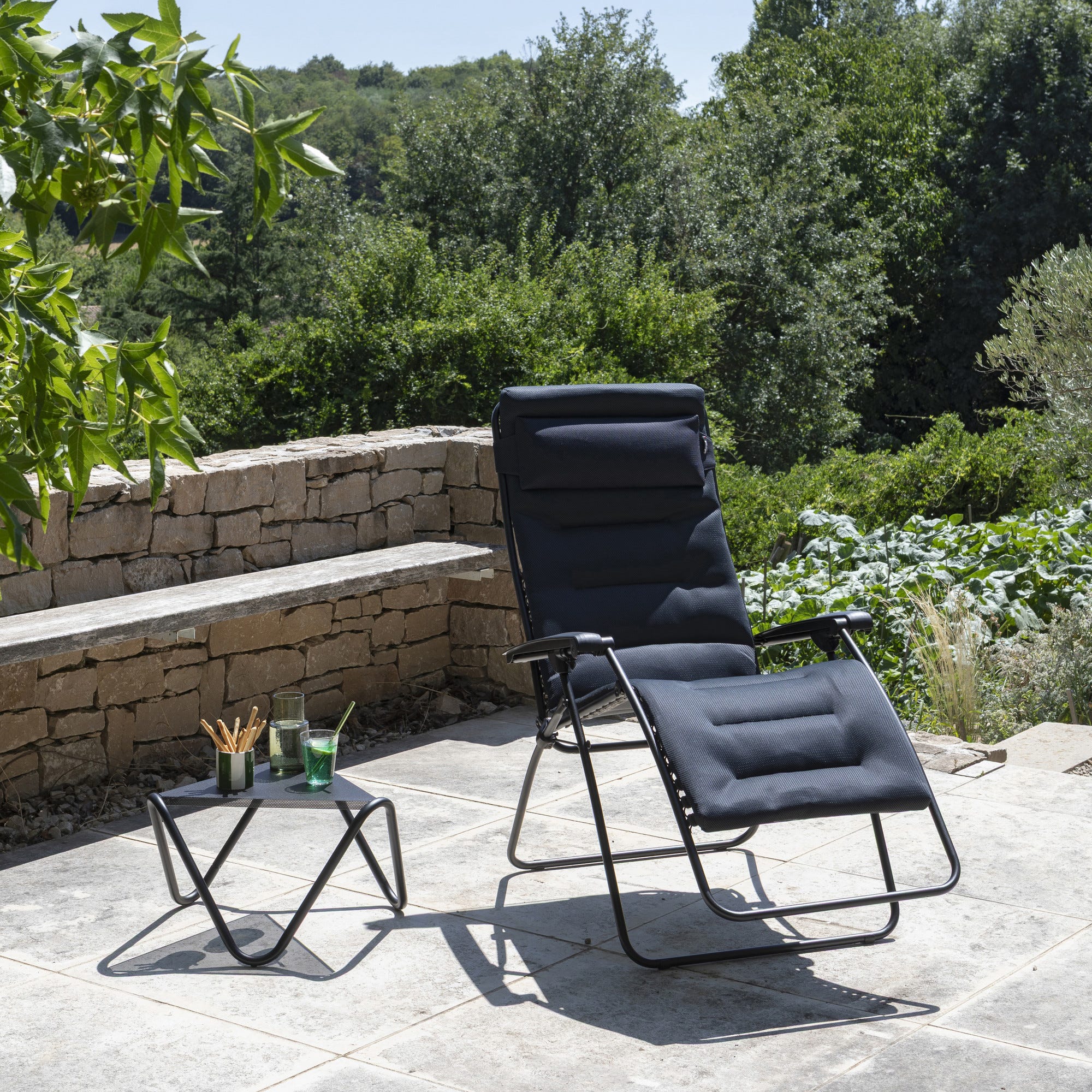 Butaca Relax acolchada gravedad cero XL - Rsx Clip XL - AirComfort® - Negro Acier