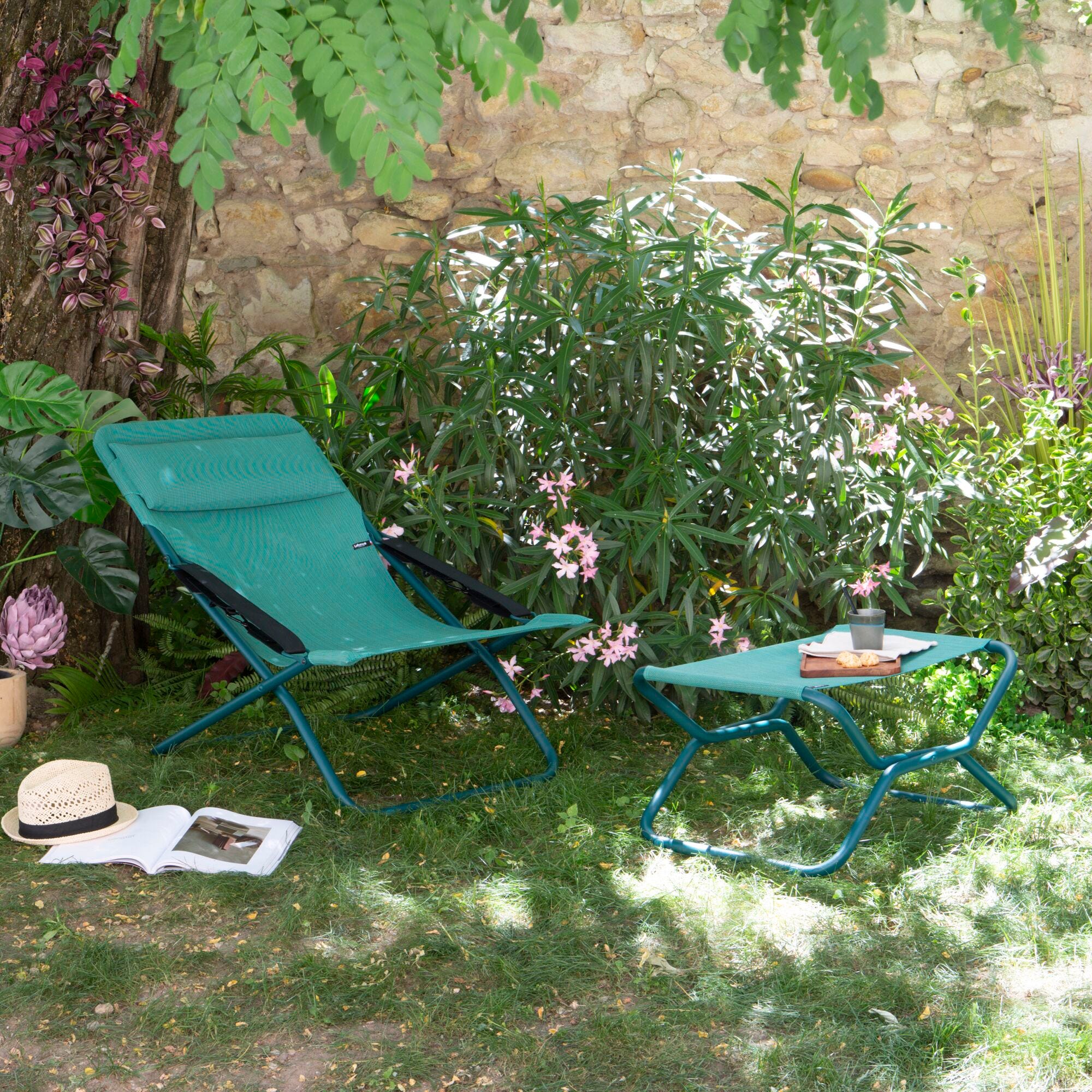 Reposapiés plegable/Taburete - Next - Batyline® Duo - Verde Farou