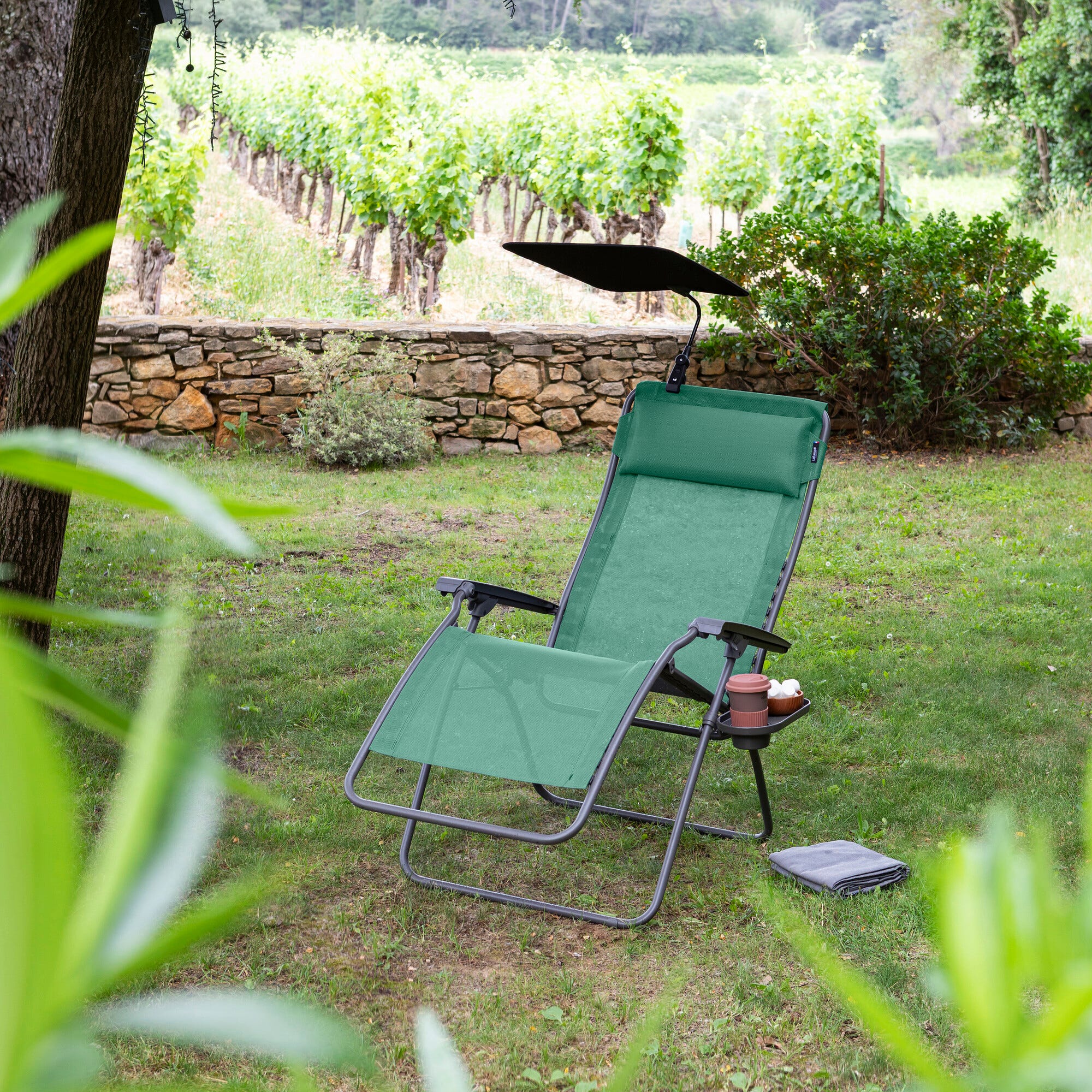 Conjunto butaca relax y accesorios - Zen Edition - Batyline® Iso - Verde Foret
