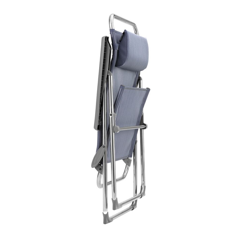 Butaca plegable multi-posición XL - Alu Cham XL - Batyline® Iso - Azul Ocean